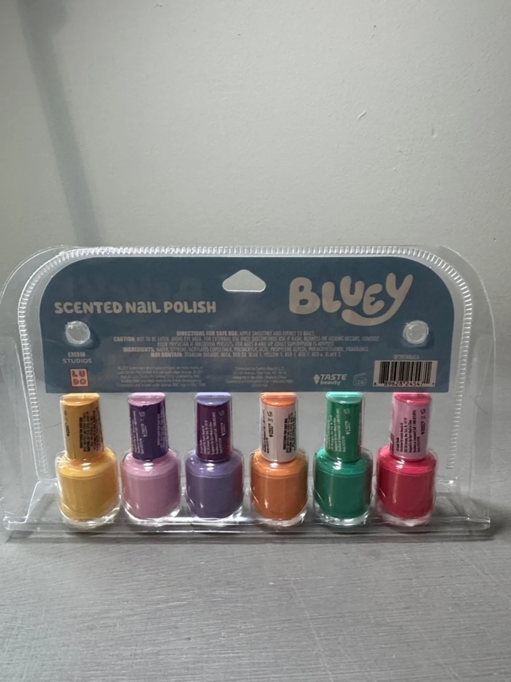 Bluey Kids Scented Nail Polish Set - Multicolor Set of 6 NWT
